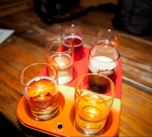 Beer and Cider flight